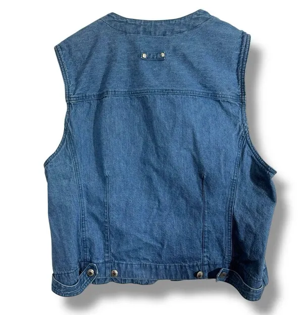 Vintage Original Russ Sport Company Denim Vest - Image 8