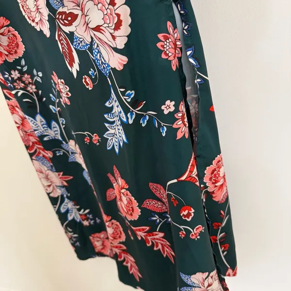 Women’s Floral Green Dress Size Small - Image 3