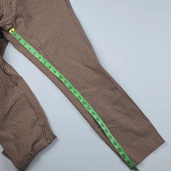 A New Day -1312 Bi-Stretch‎ Skinny Pants Houndstooth Tan Rust Women's size 8 - Image 11