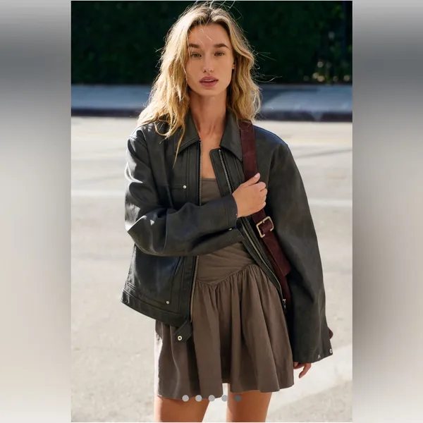 Free people Onda Drop-Waist Long-Sleeve Mini Dress - Image 3