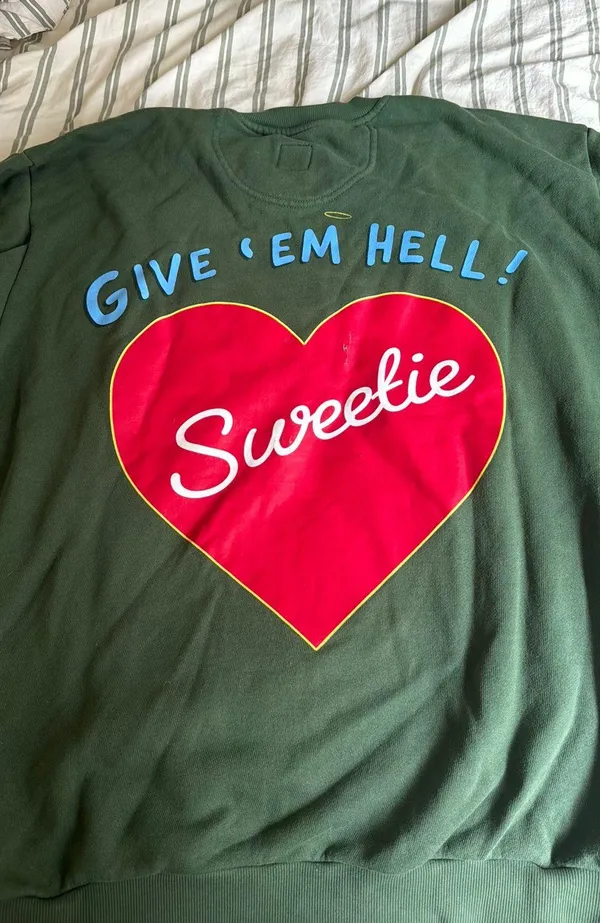 Boys lie green Sweatshirt give em hell - Image 4