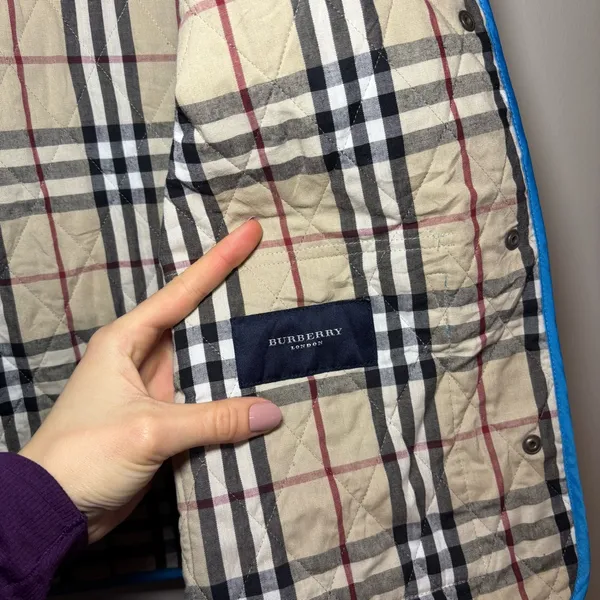 Burberry Quilted Jacket w/ Nova Check Lining - Image 6