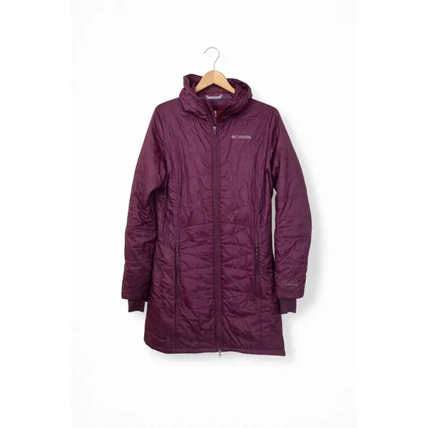 Columbia Omni-Heat Purple Lightweight Jacket Women’s M Hooded Insulated Coat - Image 2