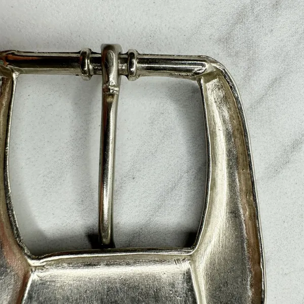 Silver Tone Simple Basic Belt Buckle Rounded Rectangle Frame ✨ - Image 8