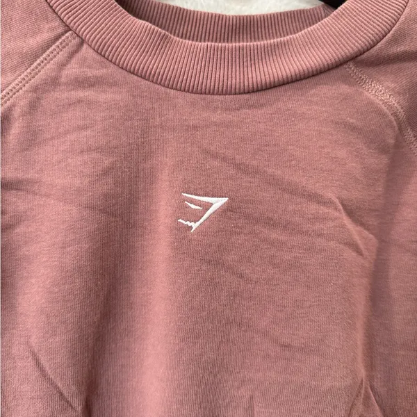 Gymshark Cropped Sweatshirt Mauve Dusty Purple | Small |Athleisure Crop Pullover - Image 5