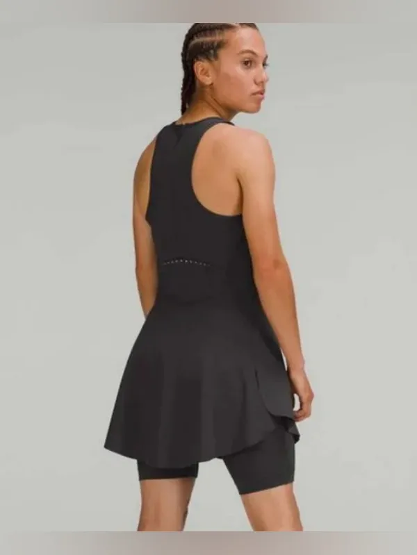 Lululemon Nulux Running Dress 8" Graphite Grey size 0‎ - Image 2