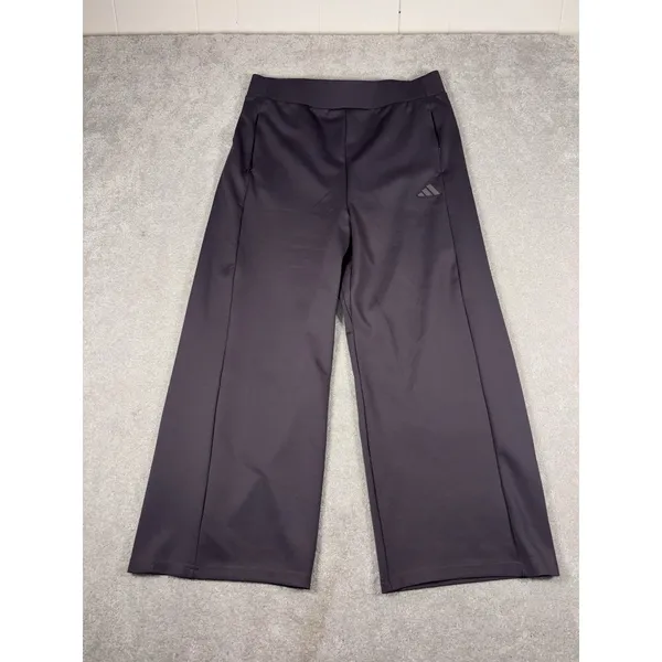 adidas womens wide leg‎ strata high waisted pants xl - Image 2