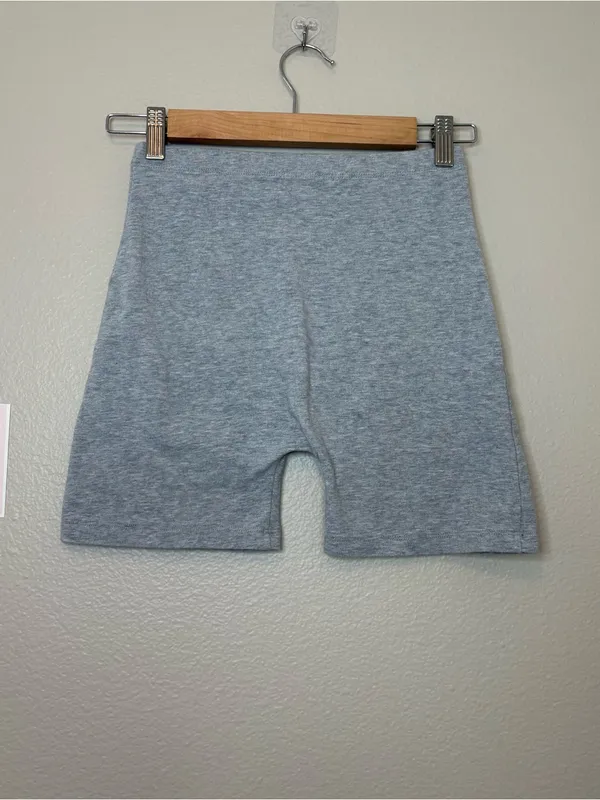 Grey Brandy coquette preppy Bike Shorts - Image 4