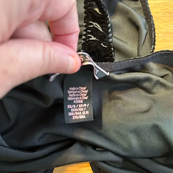 Victoria’s Secret black velvet velour long sleeve leotard Size XS Bodysuit Thong - Image 7