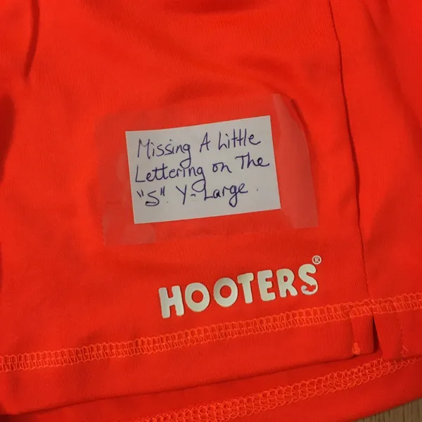 New HOOTERS Girl Uniform Shorts With A Small Flaw Size U-Small - Image 2