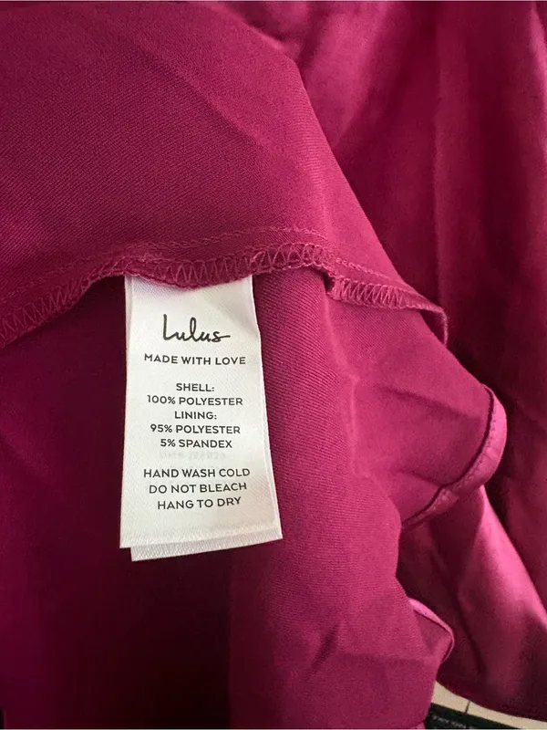 Lulus Incredible Love Magenta Satin Cowl Back Midi Slip Dress Size XL Cocktail - Image 10