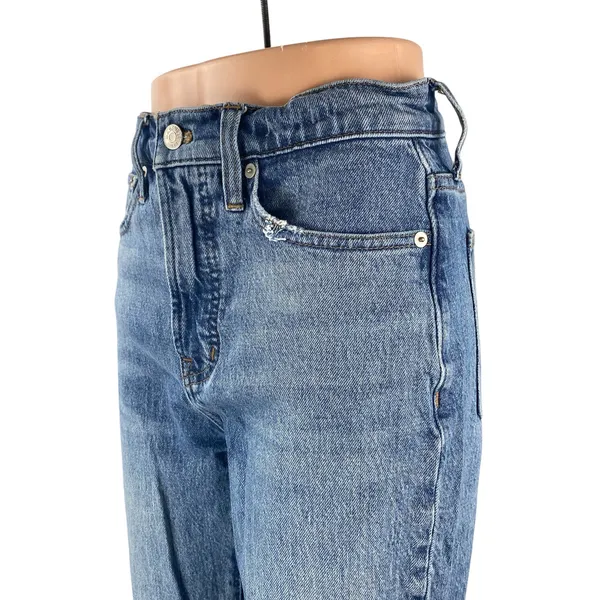 Madewell The Perfect Vintage Women's Blue Straight High Rise Denim Jeans Size 25 - Image 2