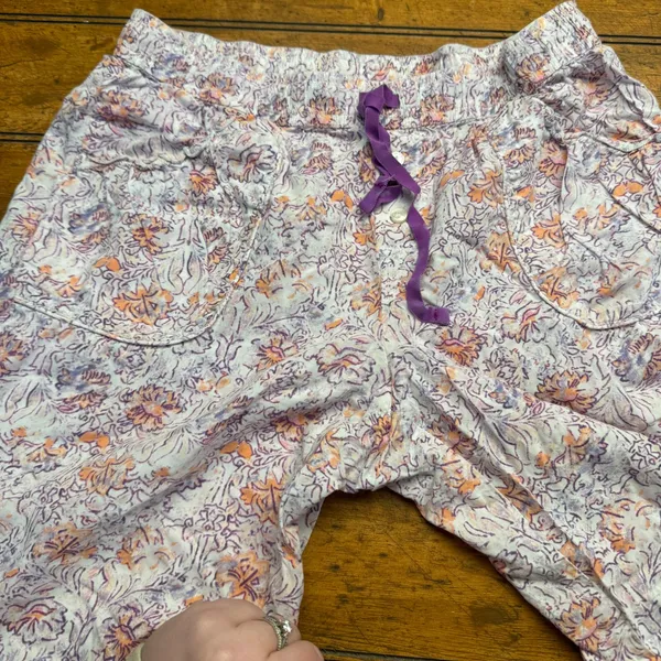 Victoria's Secret Floral Lounge Pants Pajamas Drawstring Waist Size S/P‎ - Image 3