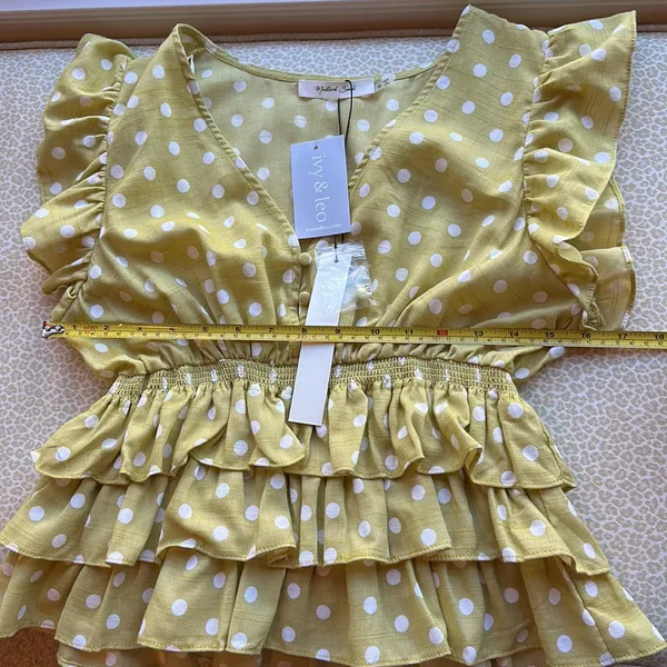 NWT Mustard Seed Tiered Ruffle Top from ivy & Leo - Image 10