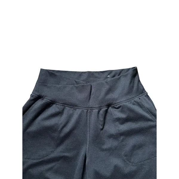 Old Navy High-Waisted Cloud Comfy Joggers Fleece lined Black Cross Waist Size L - Image 4