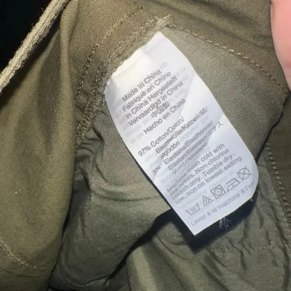 Madewell Greenwich relaxed army fatigue green 33 pants - Image 4