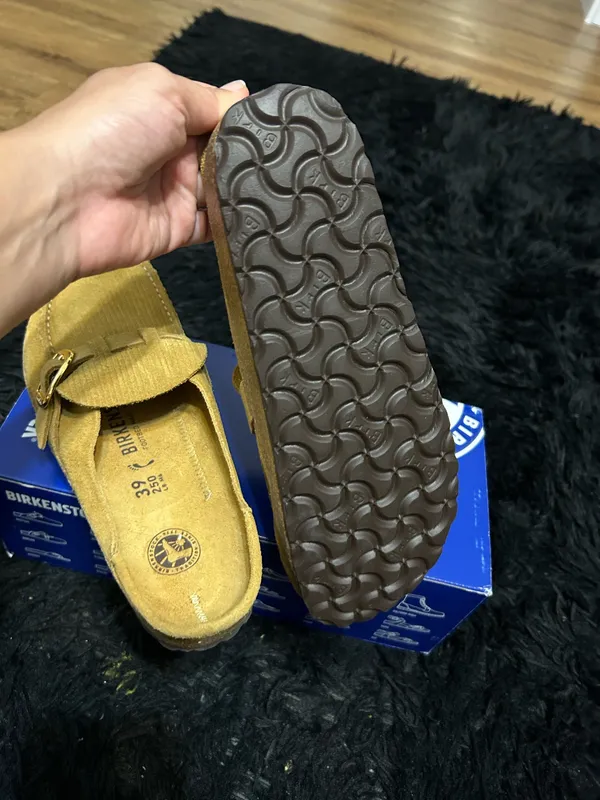 BIRKENSTOCK Buckley leather mules clogs slip on shoes new - Image 5