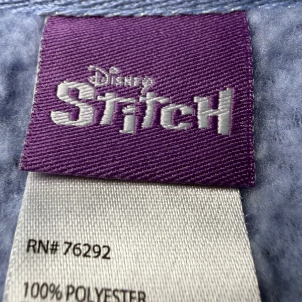 Disney Stitch Womens Size Medium Sweatshirt Faux Fur Fleece Sleepwear Top Lounge - Image 4