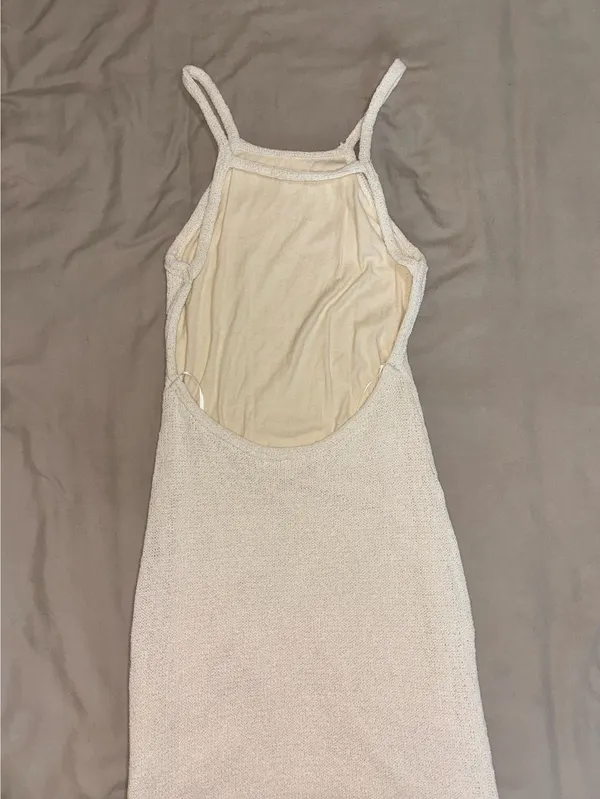 Gianni Bini Cream Woven Mini Dress - Image 3