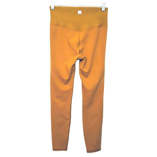 156 | Vuori Studio Ribbed High Rise Active‎ Leggings Turmeric Women Small - Image 2