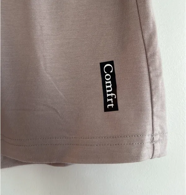 Comfrt Small Cloud Lounge Shorts in Color Dove - Image 5