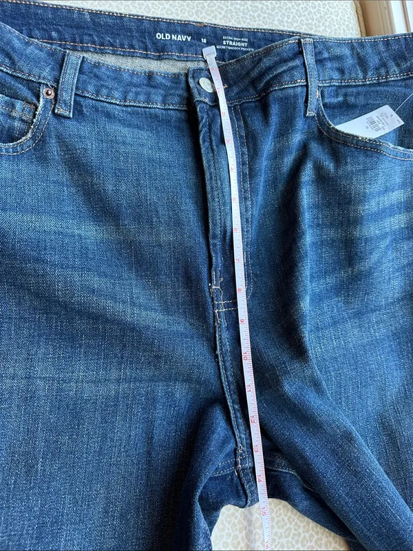 New Old Navy Extra High-Rise Straight Jeans size 18 - Image 7