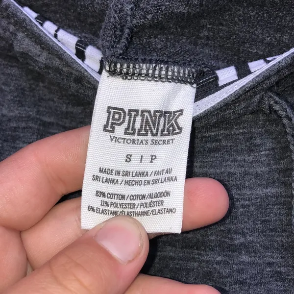 PINK Victoria's Secret sweatpants gray joggers size small stretchy pants pink vs - Image 6