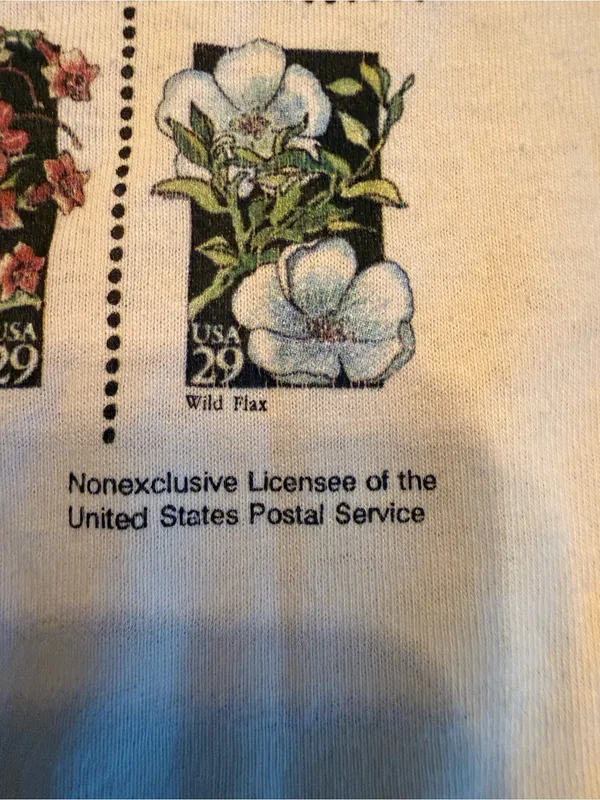 Fruit of the Loom Vintage 1992 Postage Stamps Tee Shirt Collector USA BEST XL Top 90 - Image 13