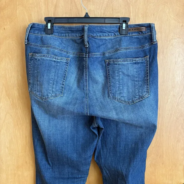 Standards And Practices Clarice Mid rise Bootcut‎ Plus Size 18 NWT Blue - Image 4