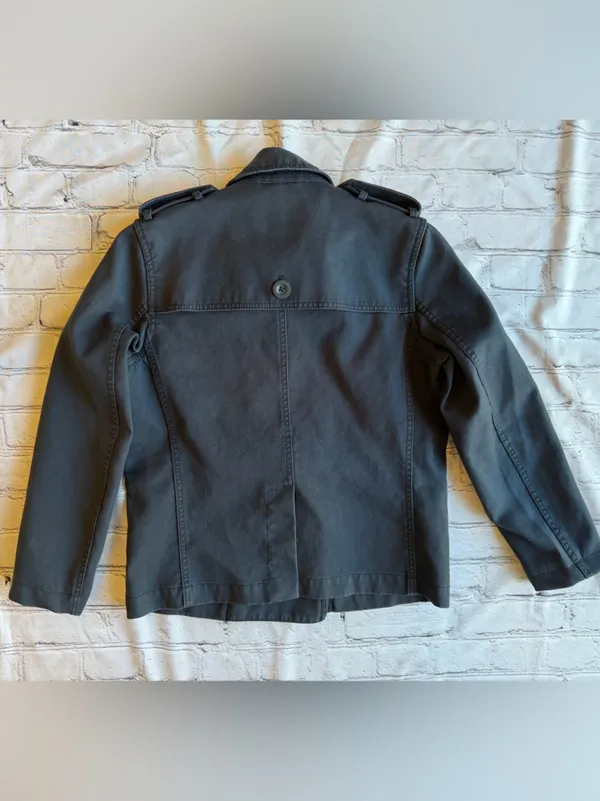 Fossil Military Utility Barn Field Navy Womens XS Chore Outdoor Fall Button Down - Image 4