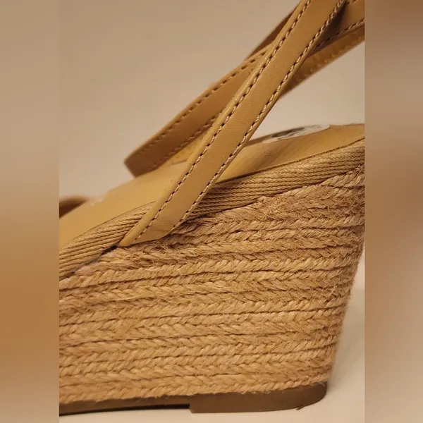 Joie Lila Wedge Leather Sandals Women’s Tan Size 8.5 - Image 11