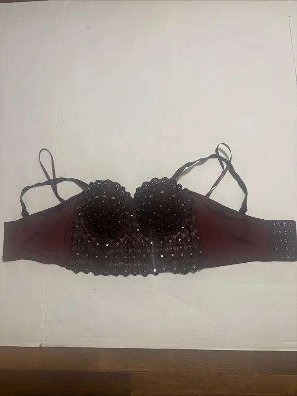 Windsor Embellished Lace Bustier Camisole - Deep Plum S Fall Pinup Coquette Punk - Image 11