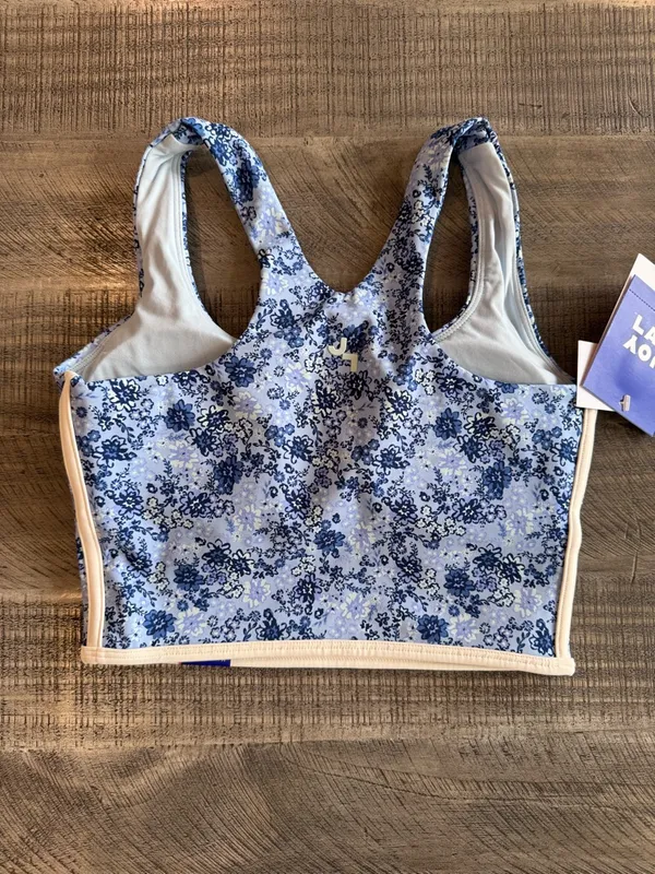 Joylab blue floral sports bra- size XXS - Image 2