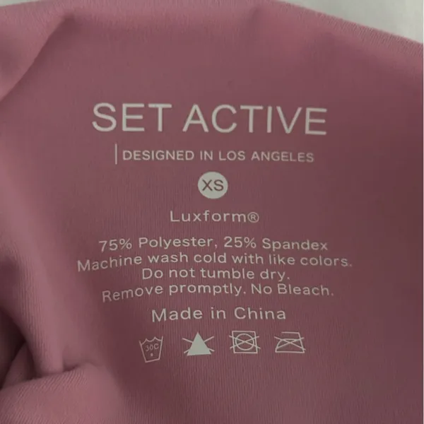 Set Active Luxform High Waisted Leggings in Light Pink - Image 4