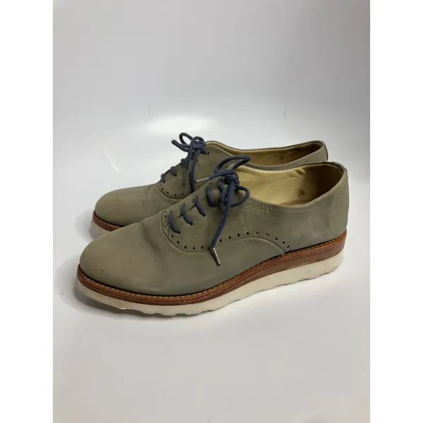 The Office of Angela Scott Mr. Colin Shoes Womens 38 Grey Good Leather Oxford - Image 3