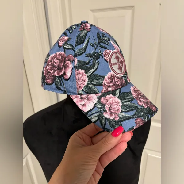 47 Brand New Pittsburgh Steelers Women's Peony Clean Up Adjustable Hat - Image 4