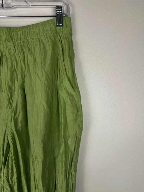 Madewell Crinkled Crepe Straight-Leg Crop Pants‎ Women’s Sz M - Image 3