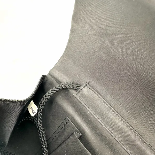 Clutch Purse Evening Bag Shoulder Strap Small Flap Black Shimmer Sparkle Prom - Image 9