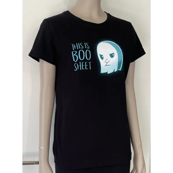 This Is Boo Sheet Graphic Tee Black Size M - Image 4