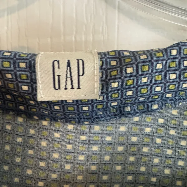 GAP Blue Geometric Midi Dress - Image 3