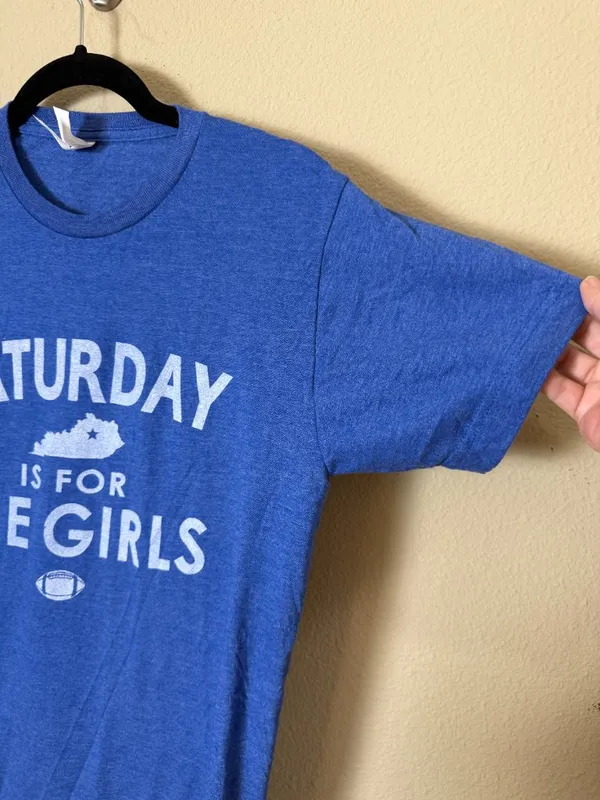 University of Kentucky Caturday Football Tee T Shirt Top Size Small - Image 5