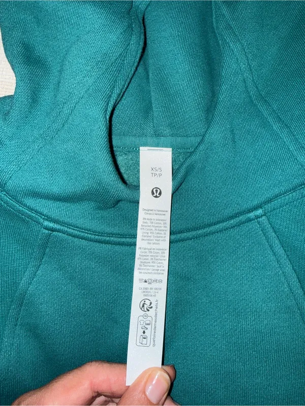NWT Lululemon Scuba‎ Oversizdd Side-Slit Hoodie size XS/S - Image 3
