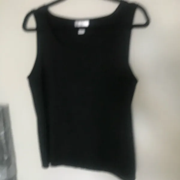 Ann Taylor LOFT Black Sleeveless Blouse Sz XL - Image 4