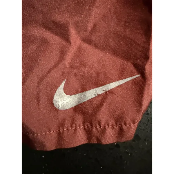 Nike Womens Dri-FIT Running Shorts‎ Burgundy Maroon Size S 3436 - Image 5
