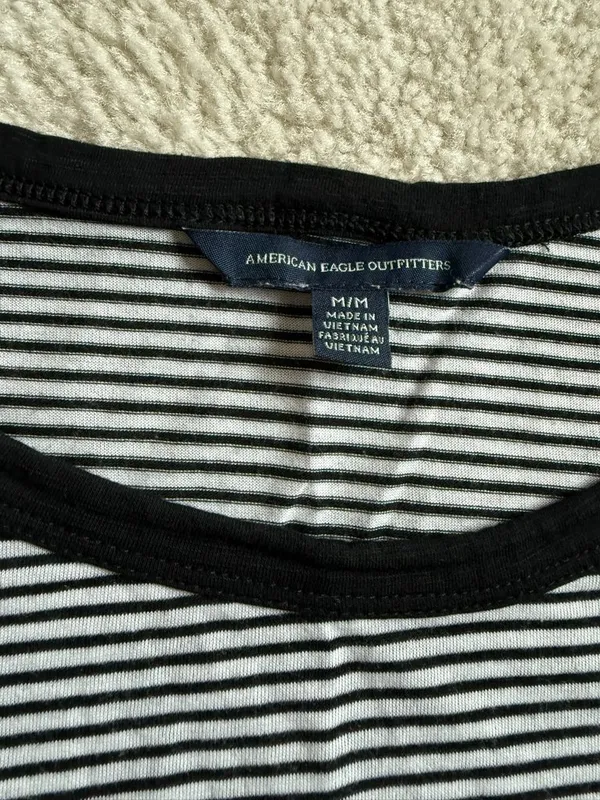 American Eagle Stripped Vintage TShirt in M - Image 3