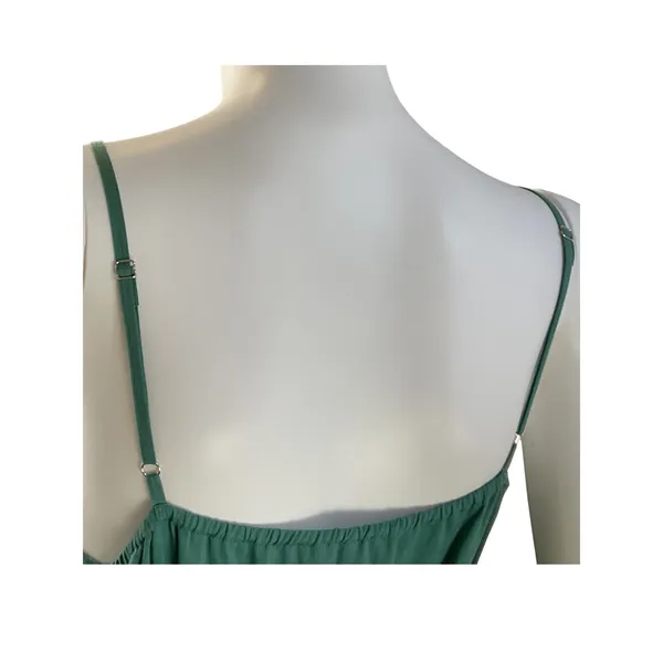 Anouk Grewal‎ Green Maxi Dress Embroidered Lemon Tiered Sleeveless Medium - Image 6