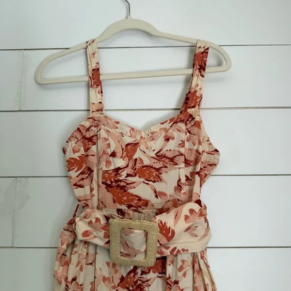 ASOS floral midi dress with belt - Image 3