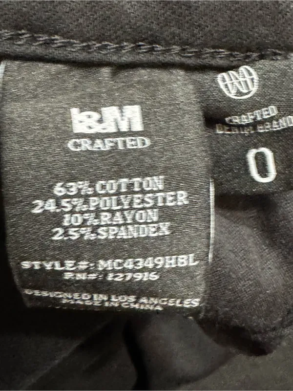 I&M High Rise Black Barrel Studded Jeans - Image 7
