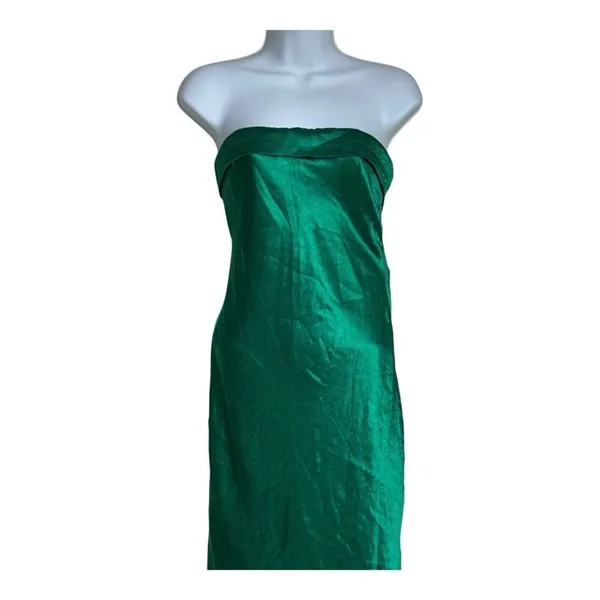 Runaway the label LEILA SLIP DRESS emerald XS NWT‎ holidays party - Image 5