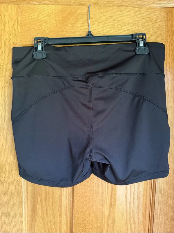 Jockey Womens Active Bike Shorts Black High Rise Athletic Pockets Size XL - Image 2